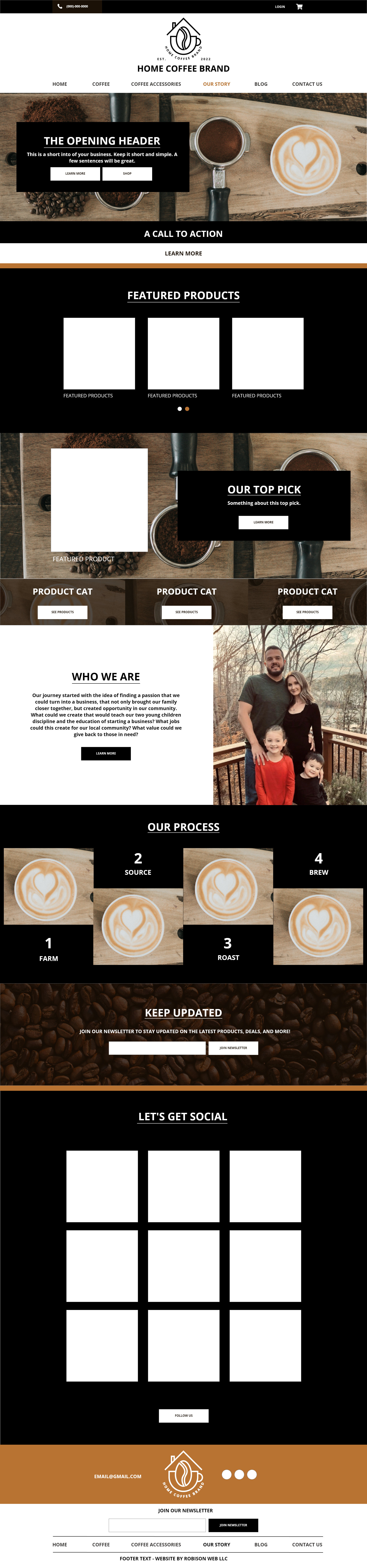 Maggie Robison - web design homepage 1